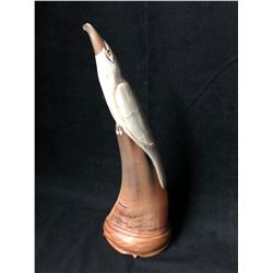 NATIVE ART POWDER HORN
