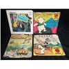 Image 1 : VINTAGE CARTOON VINYL RECORDS LOT (45's)