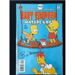 BILL MORRISON SIGNED SIMPSONS COMICS Presents BART SIMPSON NATURE BOY #2 Bongo (Otter) 2002 Digest