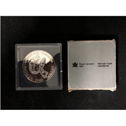 1983 CANADA WORLD UNIVERSITY GAMES - EDMONTON PROOF SILVER DOLLAR COIN .500 SILVER