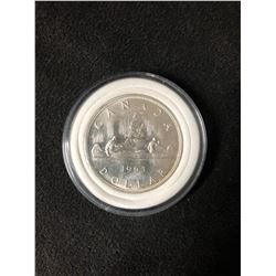 Canada 1963 Silver Dollar Coin .800 SILVER