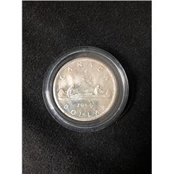 1965 CANADA ONE DOLLAR SILVER COIN .800 SILVER