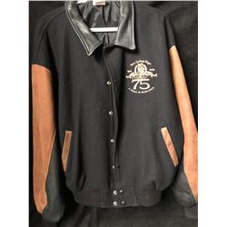 80's Vintage MGM Metro Goldwyn Mayer Varsity Wool Jacket | Made in Canada (XL)