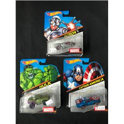 HOT WHEELS MARVEL CHARACTER CARS LOT (RARE/ DISCONTINUED)