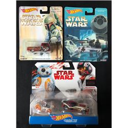 STAR WARS HOT WHEELS CHARACTER CARS LOT (BRAND NEW) *RARE*
