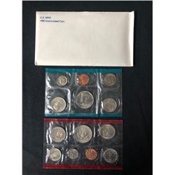1980 UNCIRCULATED COINS (U.S MINT)