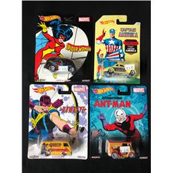 HOT WHEELS SUPER HERO CHARACTER CARS LOT (RARE/ DISCONTINUED)