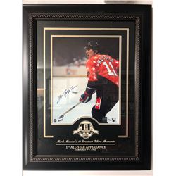 MARK MESSIER SIGNED 26" X 20" FRAMED PHOTO (1ST ALL-STAR APPEARANCE)