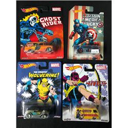HOT WHEELS SUPER HERO CHARACTER CARS LOT (RARE/ DISCONTINUED)