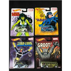 HOT WHEELS SUPER HERO CHARACTER CARS LOT (RARE/ DISCONTINUED)