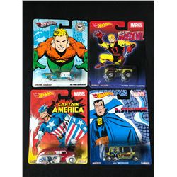 HOT WHEELS SUPER HERO CHARACTER CARS LOT (RARE/ DISCONTINUED)