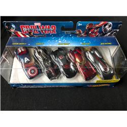 Hot Wheels Marvel Captain America Civil War Character Car (5 Pack)