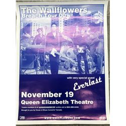 2000 THE WALLFLOWERS W/ SPECIAL GUESTS EVERLAST OFFICIAL CONCERT POSTER (VANCOUVER BC)