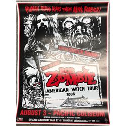 OFFICIAL 2006 ROB ZOMBIE W/ GUESTS ANTHRAX CONCERT POSTER (VANCOUVER BC)