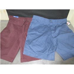 2 New Pair Mens Shorts 34" waist