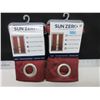 Image 1 : New Sun Zero room darkening Curtain 50 x 63 long / 2 Panels