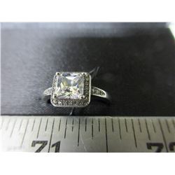 New Micro Pave' Cubic Zirconia Ring size 8