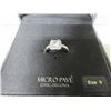 Image 2 : New Micro Pave' Cubic Zirconia Ring size 9