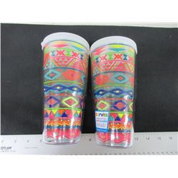 2 New Tervis Hot& Cold 24oz Tumblers / 24.99 tags each/ Made in USA