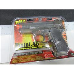 New .45 Caliber AIR SOFT Pistol / 200fps large 70bb Magazine
