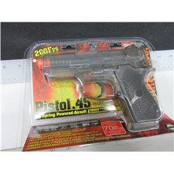New .45 Caliber AIR SOFT Pistol / 200fps large 70bb Magazine