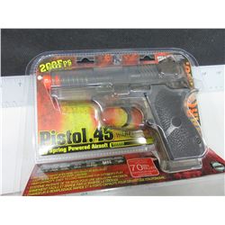 New .45 Caliber AIR SOFT Pistol / 200fps large 70bb Magazine