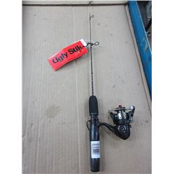 New Ugly Stick Ice Fishing Rod & Reel /  Reel needs handle Rod is excellent
