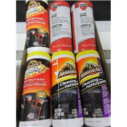 New Armor All Products / Leather Wipes , Cleaning & Protectant Wipes
