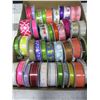 Image 1 : Flat full of New Offray rolls of Ribbon /  41 rolls