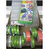 Image 1 : Bead storage kits / Stamper kit and Assorted rolls of Ribbon