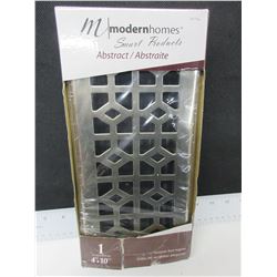 New 4 x10 Floor Register / Metal brushed Nickel
