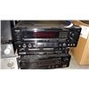 Image 2 : TEAC RECIEVER, SONY DUAL CASSET DECK, AND DENON SURROUND RECIEVER