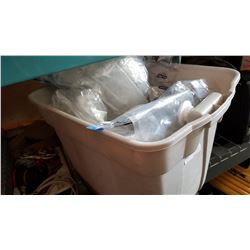 TOTE OF VACUUM COVER BAGS