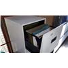 Image 2 : WHITE 2 DRAWER FILING CABINET
