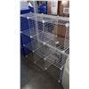 Image 2 : LOT OF WIRE CUBE SHELVING