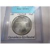 Image 2 : 1967 CANADIAN SILVER DOLLAR CANADAS CENTENNIAL .800 SILVER