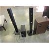 Image 2 : 2 SAMSUNG FLOOR SPEAKERS AND LG SUB AND SANSUI SP-Z6 SPEAKER