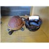 Image 1 : HAND CUT CRYSTAL BOWLS AND TURTLE LAMP