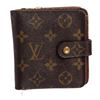 Image 1 : Louis Vuitton Monogram Canvas Leather Compact Zippy Wallet