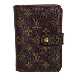 Louis Vuitton Monogram Canvas Leather Porte Papier Zippe Wallet