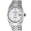 Image 1 : Rolex Mens Stainless Mother Of Pearl Diamond 36MM Datejust Wristwatch