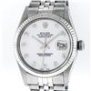 Image 2 : Rolex Mens Stainless Mother Of Pearl Diamond 36MM Datejust Wristwatch