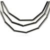 Strand Cord Necklace - Rhodium Plated