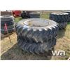 Image 1 : (2) FIRESTONE 20.8-42 TRACTOR TIRES & RIMS