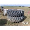 Image 2 : (2) FIRESTONE 20.8-42 TRACTOR TIRES & RIMS
