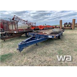 8 X 18 FT. T/A PINTLE HITCH TRAILER