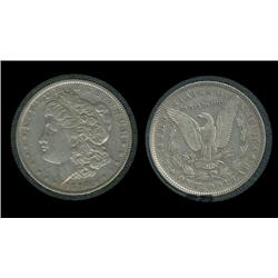 1892 Morgan Dollar in airtite. XF+/AU. Key. 