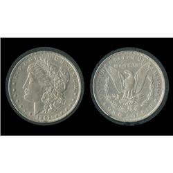 1892 Morgan Dollar in airtite. AU. Nice luster. Key.