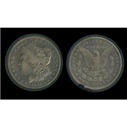 1892s Morgan Dollar in airtite. VF. Key.