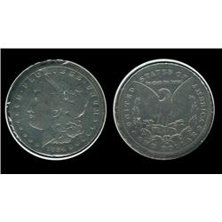 1884o Morgan Dollar. F+. 